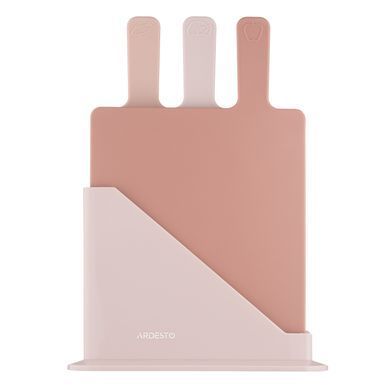 ARDESTO Набір дошок кухонних на підставці Ardesto Fresh, 3шт, 24.1х33х7.9см, пластик AR1403BB фото