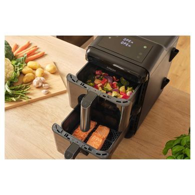 Sencor Sencor Dual Vita Fryer, 3000W, bowl-5.8+5.8l, sensore control, plastic, black SFR1250BK фото