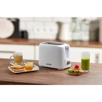 Gorenje Тостер 850Вт, функц. разморозки, автоотключение, пластик, белый T700XG фото