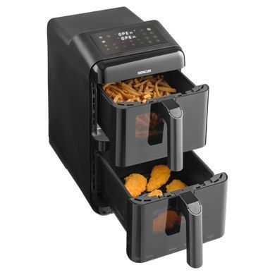 Sencor Sencor Dual Vita Fryer, 3000W, bowl-5.8+5.8l, sensore control, plastic, black SFR1250BK фото