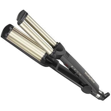 BaByliss Плойка гофре , темп.режимов-3, 160-200С, естественные волны, керамика, черный C260E фото