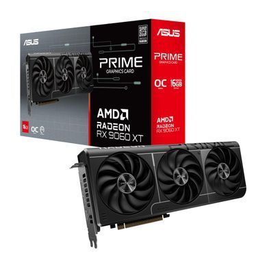 ASUS Видеокарта Radeon RX 9060 XT 16GB GDDR6 OC PRIME-RX9060XT-O16G 90YV0LF1-M0NA00 фото