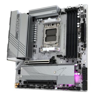 Gigabyte Материнская плата B650M A ELITE AX ICE sAM5 B650 4xDDR5 M.2 HDMI DP Wi-Fi mATX B650M_A_ELITE_AX_ICE фото