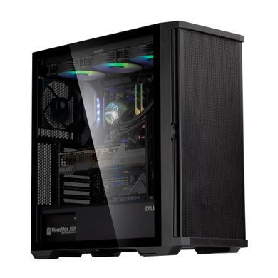 Zalman Корпус Z10, без БП, 2xUSB3.0, 1xUSB Type-C, 3x140mm Black fans, 1x120mm Black fans, TG Side Panel, EATX, Black Z10 фото