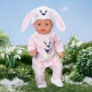 Набор одежды для куклы BABY BORN - МИЛЫЙ ЗАЙЧИК (комбинезон, шапка) 834473 фото
