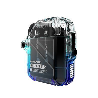 GravaStar Навушники TWS Sirius P5, BT 5.2, IPX4, Transparent Blue GRAVASTARP5_XTAL_BLU_V2 фото