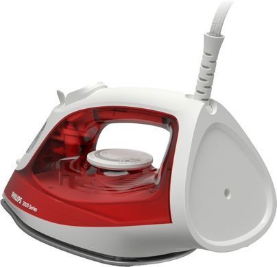 Philips Утюг Series 2000, 2000Вт, 250мл, паровой удар -100гр, керам. подошва, красный DST2010/40 фото