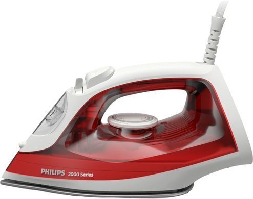 Philips Утюг Series 2000, 2000Вт, 250мл, паровой удар -100гр, керам. подошва, красный DST2010/40 фото