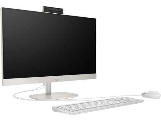 HP Комп'ютер персональний моноблок 245-G10 23.8" FHD IPS AG, AMD R5-7520U, 16GB, F512GB, UMA, WiFi, кл+м, 3р, DOS, білий A1JL5ES фото