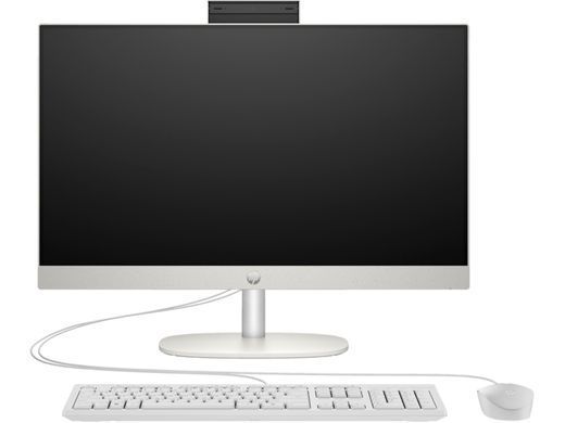 HP Комп'ютер персональний моноблок 245-G10 23.8" FHD IPS AG, AMD R5-7520U, 16GB, F512GB, UMA, WiFi, кл+м, 3р, DOS, білий A1JL5ES фото
