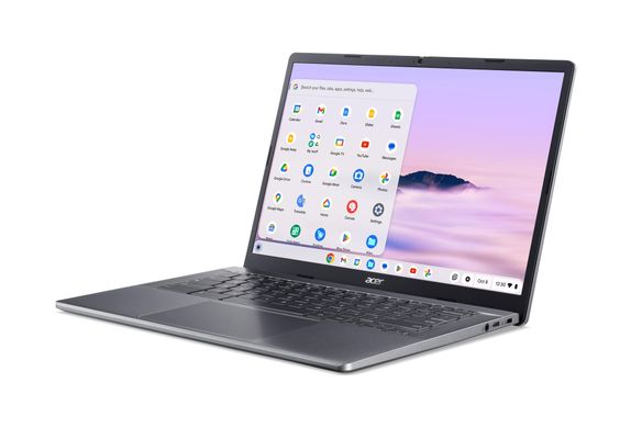 Acer Ноутбук Chromebook Plus CB514-3HT 14" WUXGA IPS Touch, AMD R3-7320C, 8GB, F512GB, UMA, ChromeOS, сірий NX.KP9EU.001 фото