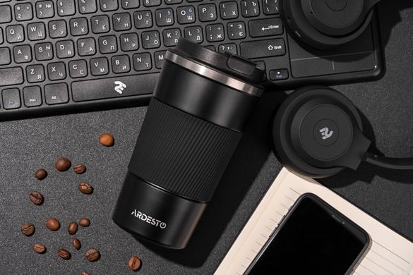 ARDESTO Термочашка Urban 500 мл, черный, нержавеющая сталь AR2650TMB фото