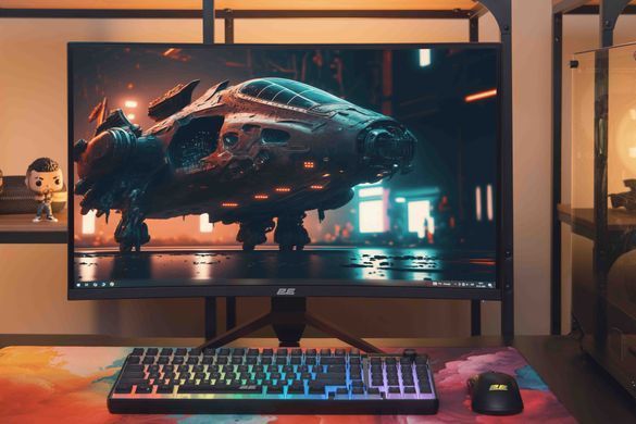 2E Gaming Монитор 27" G2725BV HDMI, DP, VA, 2560x1440, 180Hz, 1ms, CURVED, FreeSync 2E-G2725BV-01.UA фото
