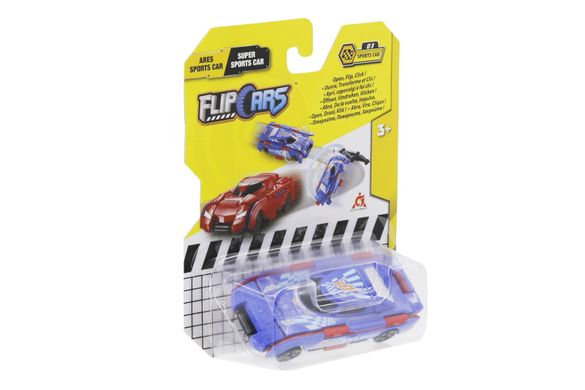 Машинка-трансформер Flip Cars 2 в 1 Спорткари, Арес спорткар і Супер спорткар EU463875B-03 фото