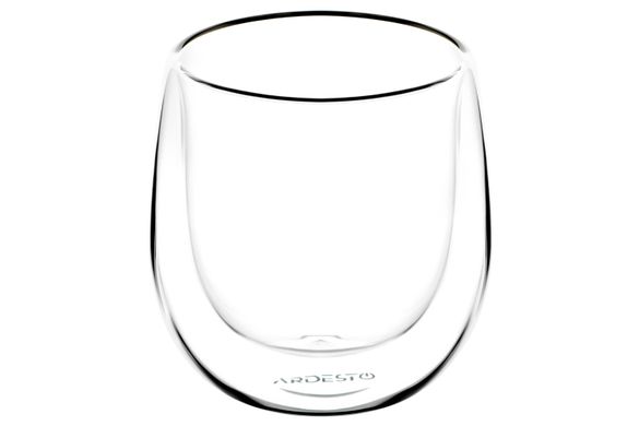 Набор чашек Ardesto с двойными стенками для американо, 120 мл, H 7,5 см, 2 шт, боросиликатное стекло AR2612G фото