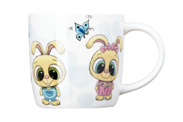 ARDESTO Набір дитячого посуду Bunnies, 3 предмети, порцеляна AR3456BS фото