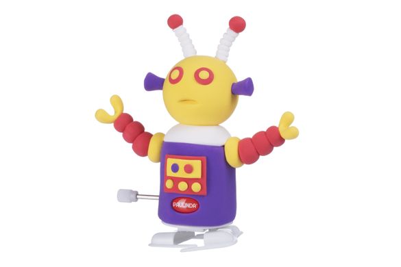 PAULINDA Маса для ліплення Super Dough Robot заводний механізм (крокує) (фіолетовий) PL-081178-4 фото