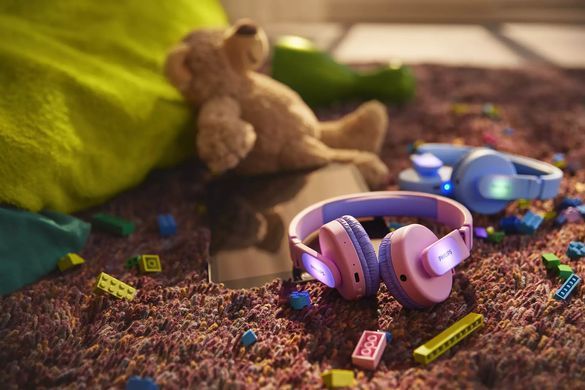 Philips Kids TAK4206 On-ear Colored light panels[Наушники On-ear TAK4206 BT 5.0, SBC, RGB, Wireless, Mic, Розовый] TAK4206PK/00 фото