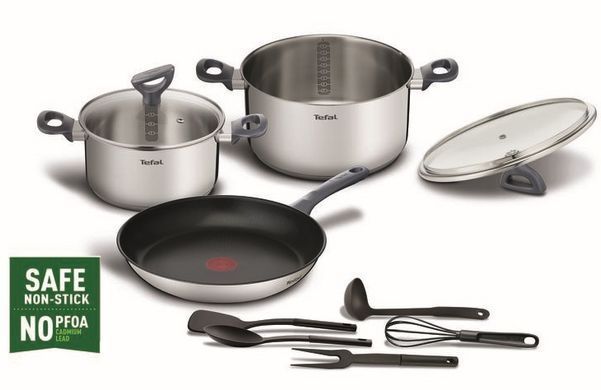 Tefal Набор посуды Daily Cook, 11 предметов, нерж.сталь G713SB45 фото
