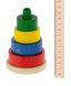 Пирамидка nic деревянная Этажная разноцветная 2 - магазин Coolbaba Toys