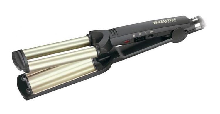 BaByliss Плойка гофре , темп.режимов-3, 160-200С, естественные волны, керамика, черный C260E фото