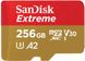 Карта пам'яті SanDisk microSD 256GB C10 UHS-I U3 R190/W130MB/s Extreme V30 1 - магазин Coolbaba Toys