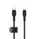 Belkin Кабель USB-С - Lightning, BRAIDED SILICONE, 1m, black 18 - магазин Coolbaba Toys