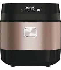 Мультиварка Tefal MultiCook & Stir, 1200Вт, чаша-5л, кнопкове керування, пластик, чорно-бронз RK905A34 фото