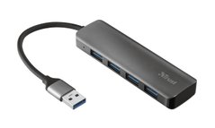USB-хаб Trust Halyx 4-Port USB-A 3.2 ALUMINIUM - купити в інтернет-магазині Coolbaba Toys