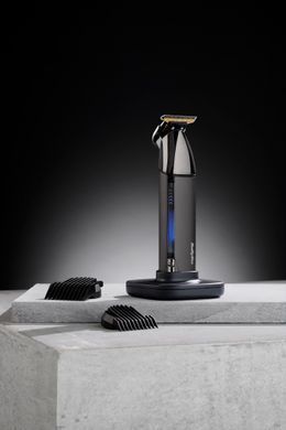 BaByliss haircut kit Super-X Metal Black Edition for mustache, beard, battery, nozzles-2, steel, case, black T991E фото