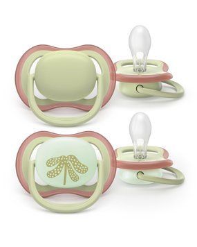 AVENT Пустушка Avent Ultra Air, 6-18 міс., 2 шт, нейтральний дизайн. SCF087/18 фото
