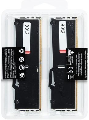 Kingston Память ПК DDR5 128GB KIT (64GBx2) 5600 FURY Beast RGB KF556C40BBAK2-128 фото