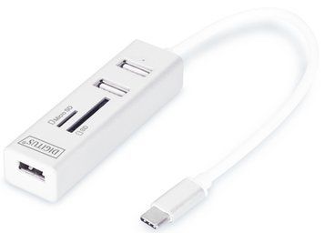 Digitus Сетевой концентратор OTG USB 2.0 типа С DA-70243 фото