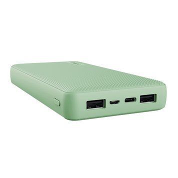 Trust Акумулятор портативний літій-іонний power bank Primo ECO, 20000мА&middot;год, 2хUSB-A/USB-C, 15W, зелений 25027_TRUST фото