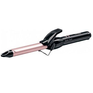 BaByliss Плойка, 45Вт, темп.режимів-10, D -19mm , 110-180С, кераміка, чорний C319E фото