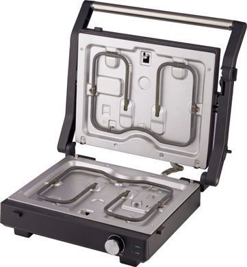 Gorenje Grill Gorenje clamping, 2000W, temp. regimes-7, removable plates, 180 opening, metal, black GCG2000M фото