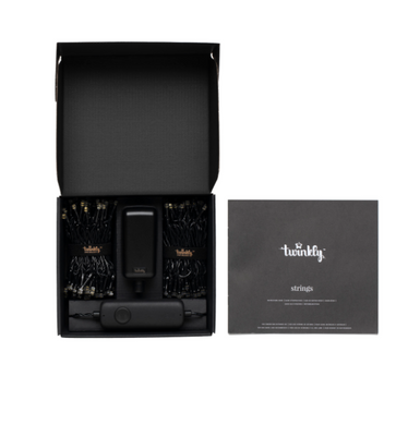Smart LED Гірлянда Twinkly Strings AWW 400, Gen II, IP44, довжина 32м, кабель чорний TWS400GOP-BEU фото