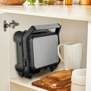 Tefal Гриль с прижимной крышкой SuperGrill 4in1 2000 Вт, 3 температурных режима, съемные пластины, металл GC517DE0 фото