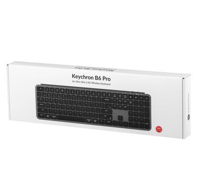 Keychron Клавиатура мембраная B6 Pro, USB/WL/BT, space gray B6P-K1-UA фото