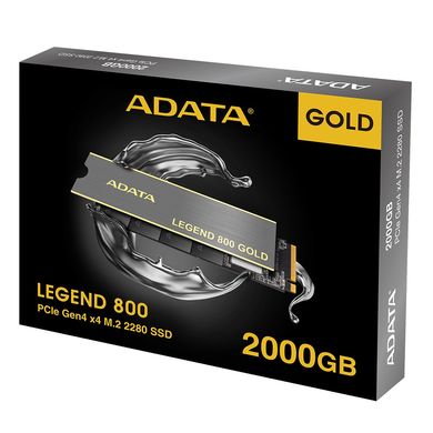 ADATA Накопичувач SSD M.2 2TB PCIe 4.0 XPG LEGEND 800 GOLD SLEG-800G-2000GCS-S38 фото