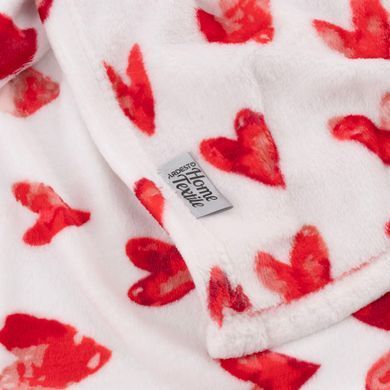 ARDESTO Плед Flannel 160х200см, 100% поліестер, сердечка