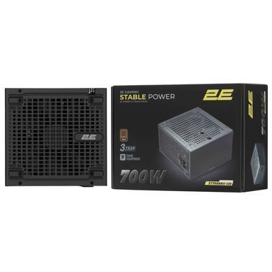 2E Gaming Блок живлення 2E GAMING Stable Power Pro ATX3.1 GEN5.0 (700W), >85%, 80+ Bronze, 120мм, 1xMB 24pin(20+4), 2xCPU 8pin(4+4), 3xMolex, 6xSATA, 4xPCIe 8pin(6+2), 1xPCIe GEN5 16pin 2E-ST700BRII-120 фото