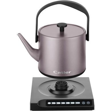 CATLER Електрочайник Catler 0.6л, Strix, заварник, нерж. сталь, підтримка температури, сенс. керув., рожевий BM505ELISABETH фото