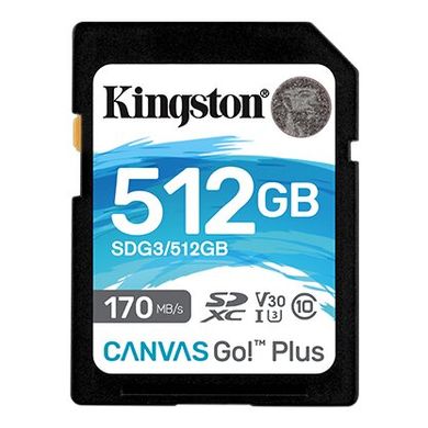 Карта памяти Kingston SD 512GB C10 UHS-I U3 R170/W90MB/s SDG3/512GB фото