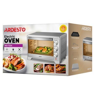 ARDESTO Піч електрична ARDESTO, 33л, 1627Вт, механіч., конвекція, сірий MO-T33A фото
