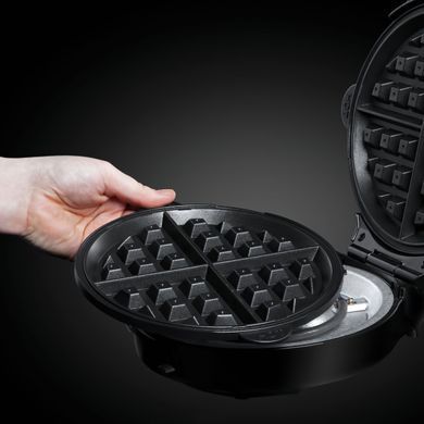 Russell Hobbs Мультимейкер Fiesta 950Вт, алюминий, 3 пластины, корпус-нерж.сталь/пластик, бордо 24620-56 фото