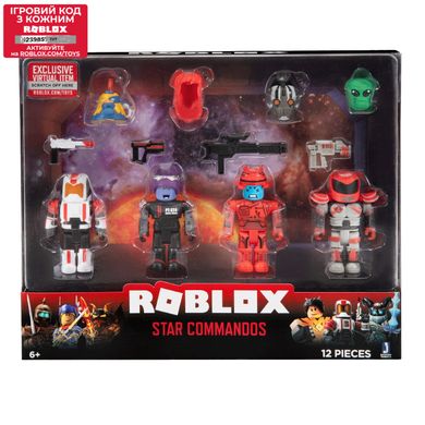 Ігровий набір Roblox Mix & Match Set Star Commandos W6, 4 фігурки та аксесуари ROB0213 фото