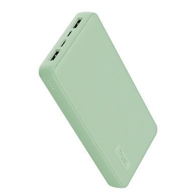 Trust Акумулятор портативний літій-іонний power bank Primo ECO, 20000мА&middot;год, 2хUSB-A/USB-C, 15W, зелений 25027_TRUST фото