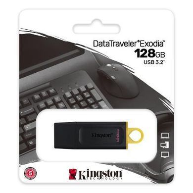 Накопичувач Kingston 128GB USB 3.2 Type-A Gen1 DT Exodia DTX/128GB фото