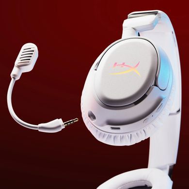 HyperX Headset HyperX Cloud Flight 2, WL/USB-A/USB-C, white B5VC5AA фото